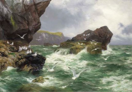 'Lonely sea cliffs where the gannet finds a home'