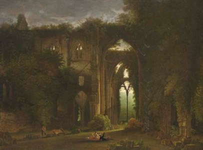 Sketching the Ruins of Tintern Abbey