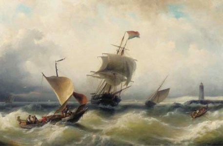 Shipping on a choppy sea