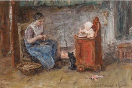 By the fire