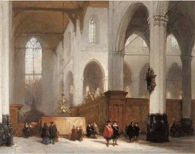 A luminous church interior