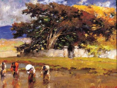 Planting rice