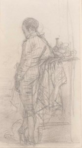 Study of a young boy, observed from behind