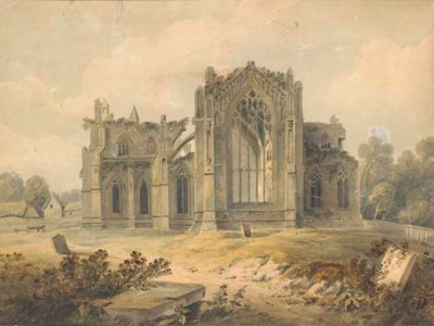 A ruined abbey