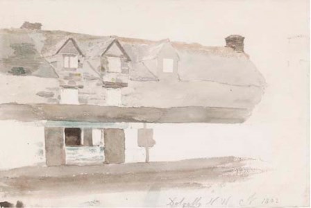 Study of a house in Dolgelly, North Wales