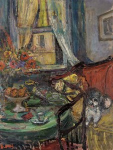 Interieur avec un chien