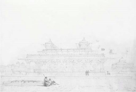 Drawings for Oriental Scenery including Part of the Palace in the Fort of Allahabad; and Mausoleum of Makhdum Shah Daulet, Maner, Bihar