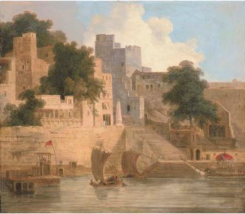 View of Panchganga Ghat, Benares