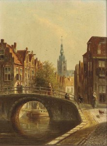 A Dutch town in summer