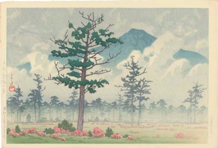 Nikko Senjogahara (Senjogahara, Nikko), 1937.8 Kumamoto Kasugacho (Kasuga, Kumamoto), 1937.8 Kiri no Miyajima (Miyajima in mist), 1947 Ako Niihama Shofukuji (Shofuku Temple, Niihama, Ako), 1950