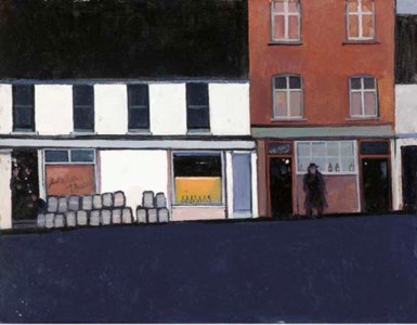Man Leaving a Pub