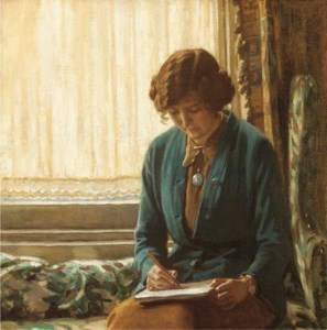 Portrait of Dame Laura Knight sketching