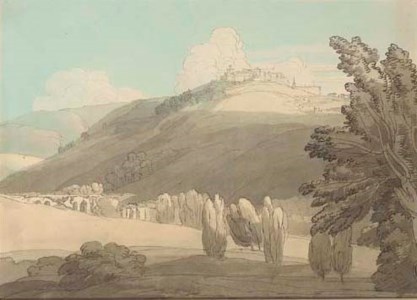 Castello Madamo, above the Anio, near Tivoli