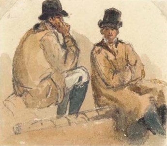 Two Rustic Figures