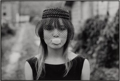 Tiny Blowing a Bubble, Seattle (from Streetwise)