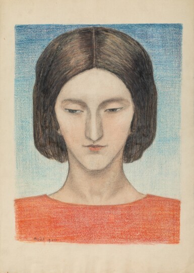 Portrait de femme à la coupe garçonne; and three other works 