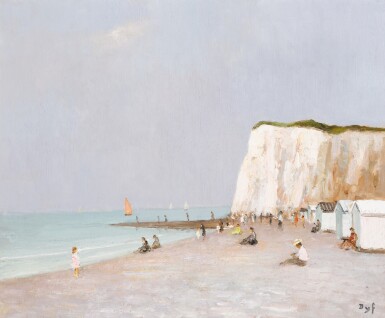 Falaises et plage en Normandie