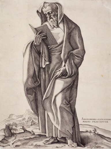 An Old Man Standing: Anaximenes (Bartsch 42)