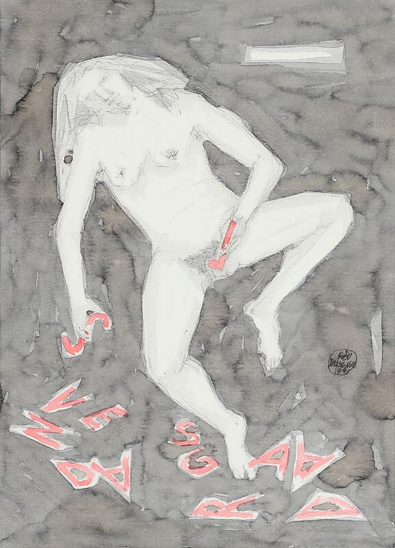 Composition with nude