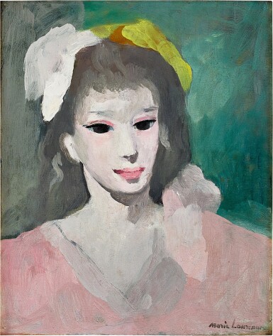 Marie Laurencin 瑪麗·羅蘭珊 | Portrait de jeune fille 女孩肖像