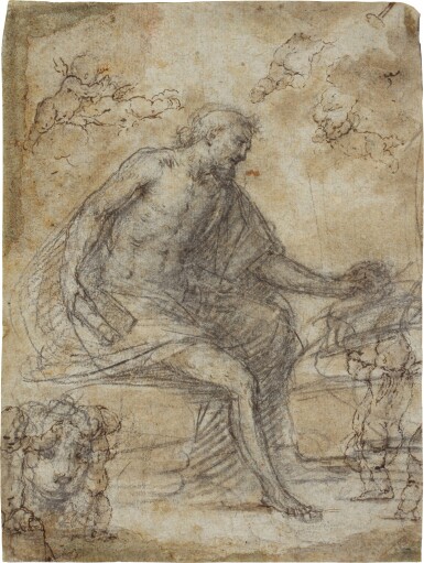 Saint Jerome in the Wilderness hearing the trumpets of the Last Judgement