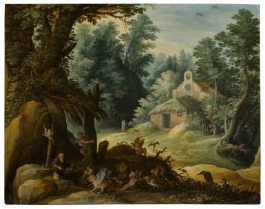 Paul Bril, The Temptation of Saint Anthony | 《聖安東尼的試探》