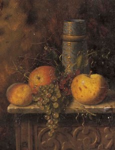 Still Life with Fruit and Vase