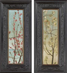 Blossoming Pink Branches; Blossoming White Branches: Two Works