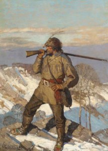 NEWELL CONVERS WYETH, Popular Magazine Cover Illustration ('The Frontiersman')