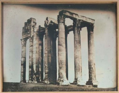 Joseph-Philibert Girault de Prangey, 113. Athènes. 1842. T.[emple] de J.[upiter] Olympien. pris de l'Est.
