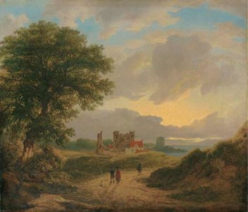 A view of Bullock Castle and Bawn, Dalkey, Co. Dublin