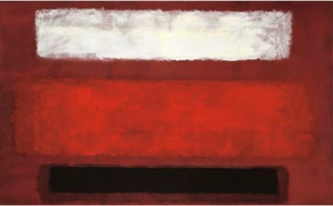 Mark Rothko, No. 9 (White and Black on Wine)