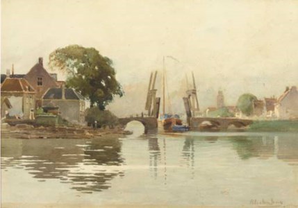 A view on a draw-bridge
