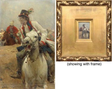 The wedding day: Cossacks on horseback