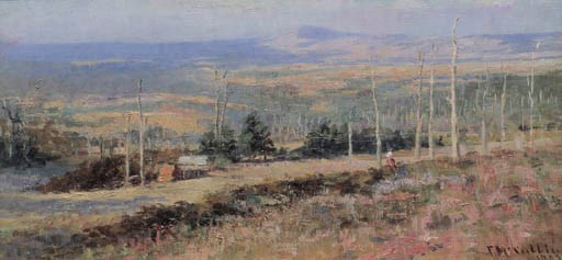 Figure on a Hillside in a Summer Landscape