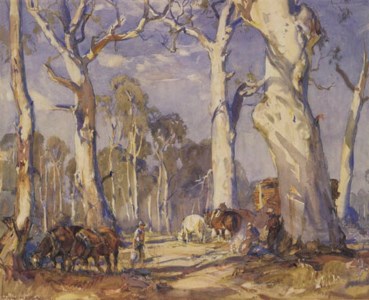 Timberworkers making Tea