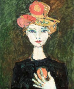 Le femme en jeune chapeau
