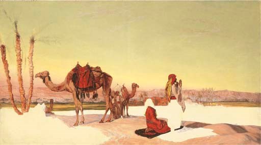 Arabs at Prayer in the Desert