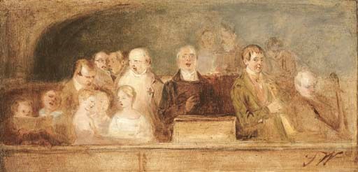 Study for 'The Village Choir'