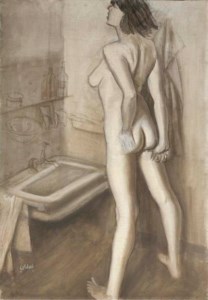 Akt im Badezimmer