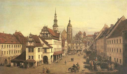 Bernardo Bellotto, The Market Square at Pirna
