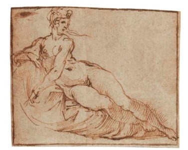 A female nude reclining