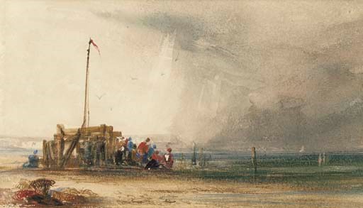 Breakwaters on a Normandy beach