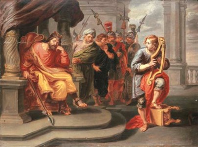 David before Saul