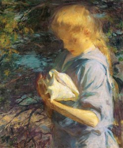 Frank Weston Benson, Eleanor Holding a Shell