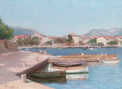 Town of St. Nazaire on the Mediterranean