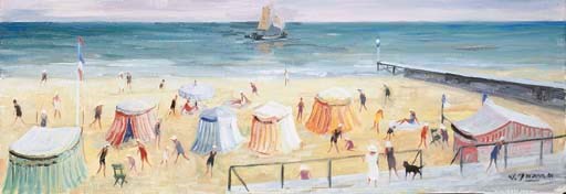 La plage à la jetée