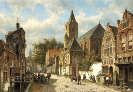 Dutch town in Summer