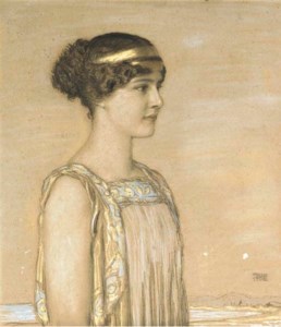 Tochter Mary als Griechin