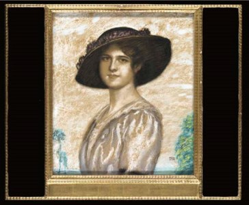 Tochter Mary mit Hut